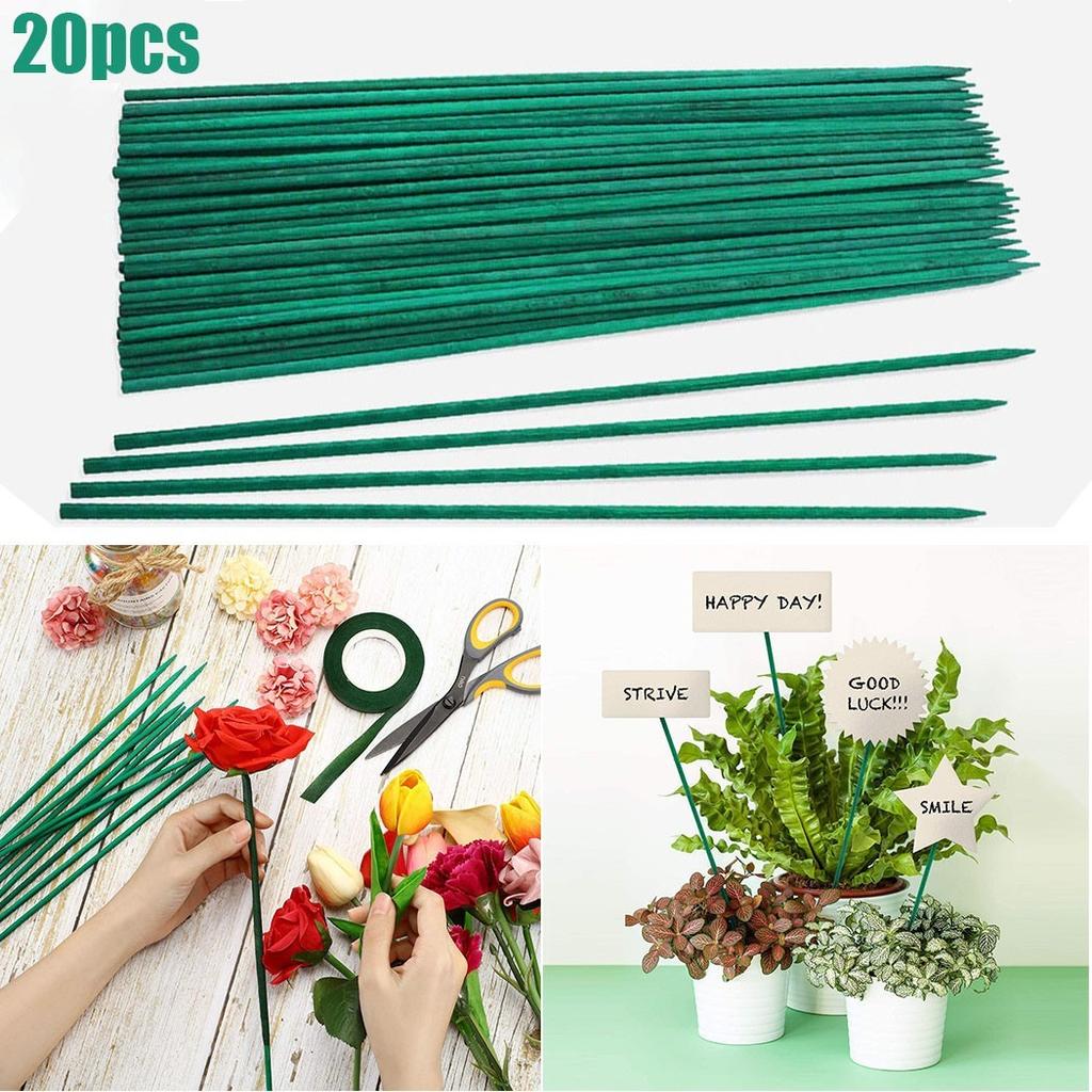 40cm Green Plant Support  Canes For Flowers Garden