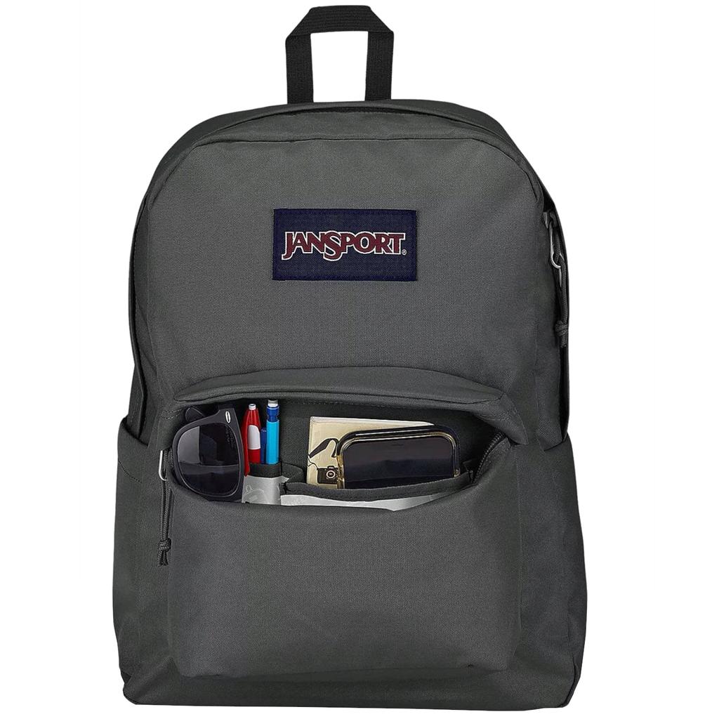 JanSport Superbreak Rucksack, Unisex grauer Rucksack