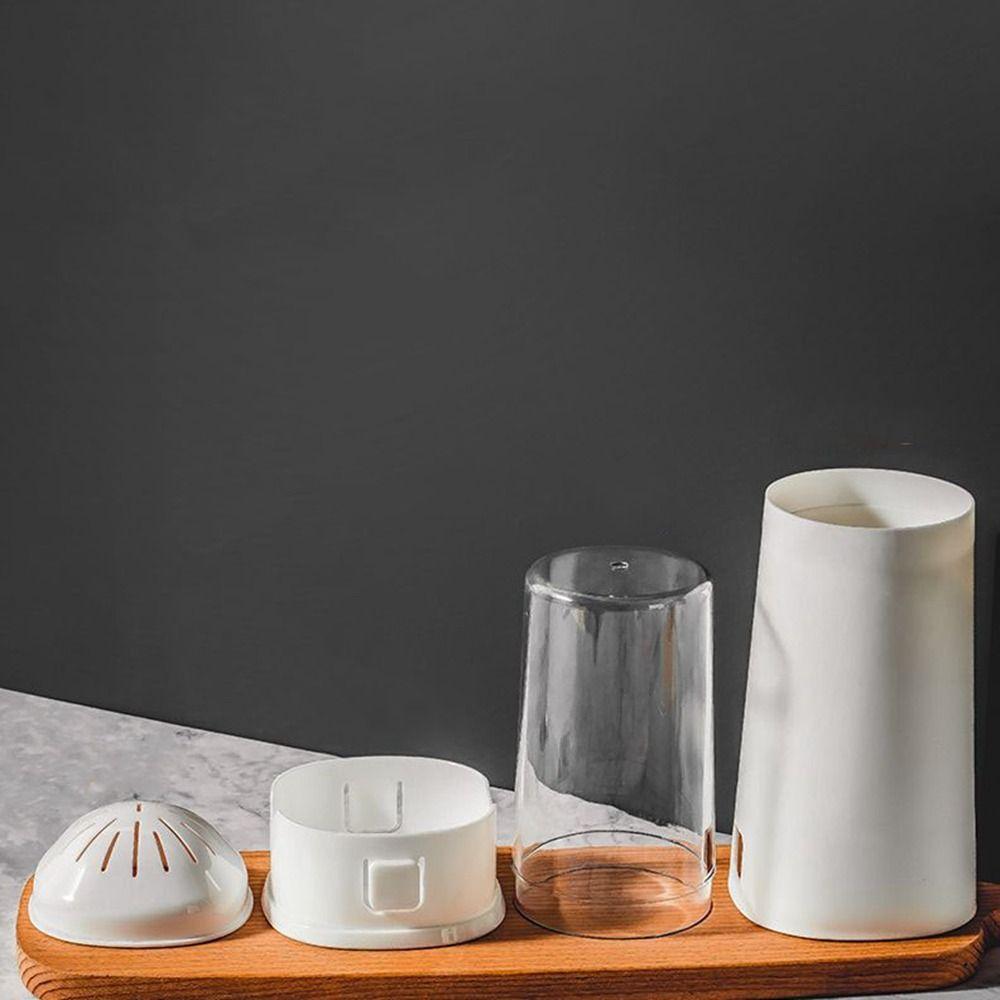 Creative Plastic Chopstick Cage Dustproof Sealed Cutlery Holder Drying with Lid Cutlery Storage Box Fork