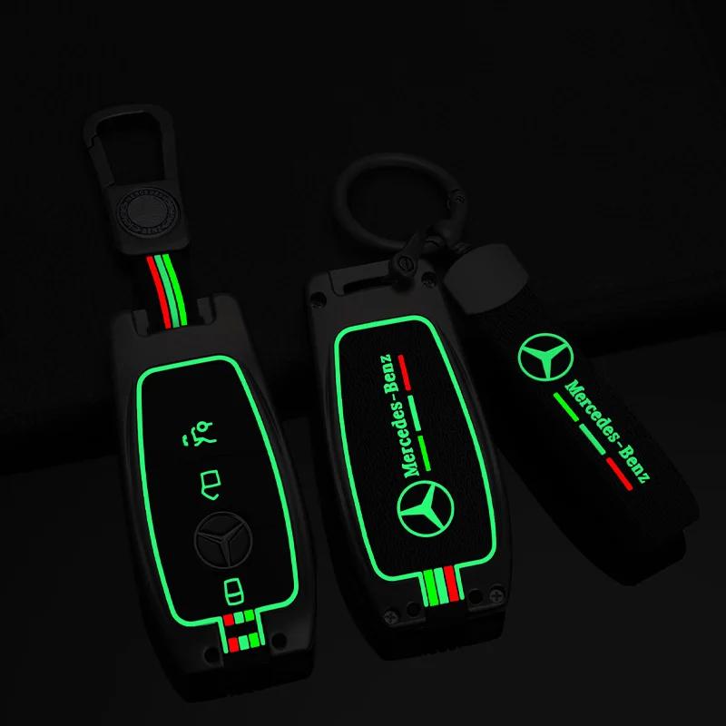 YWP4 Fashion Zinc Alloy Car Remote Key Case Cover For Mercedes Benz A C E S G Class GLC CLE CLA GLB GLS W177 W205 W213 W222 X167 AMG