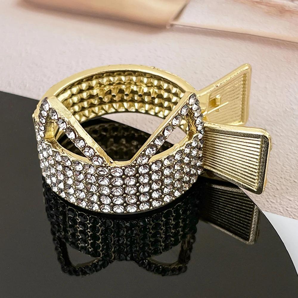 New Pearl Rhinestone Hair Claws Girl High Ponytail Clip Fixed Pin Claw  Advanced Sense  Accessories Headwear