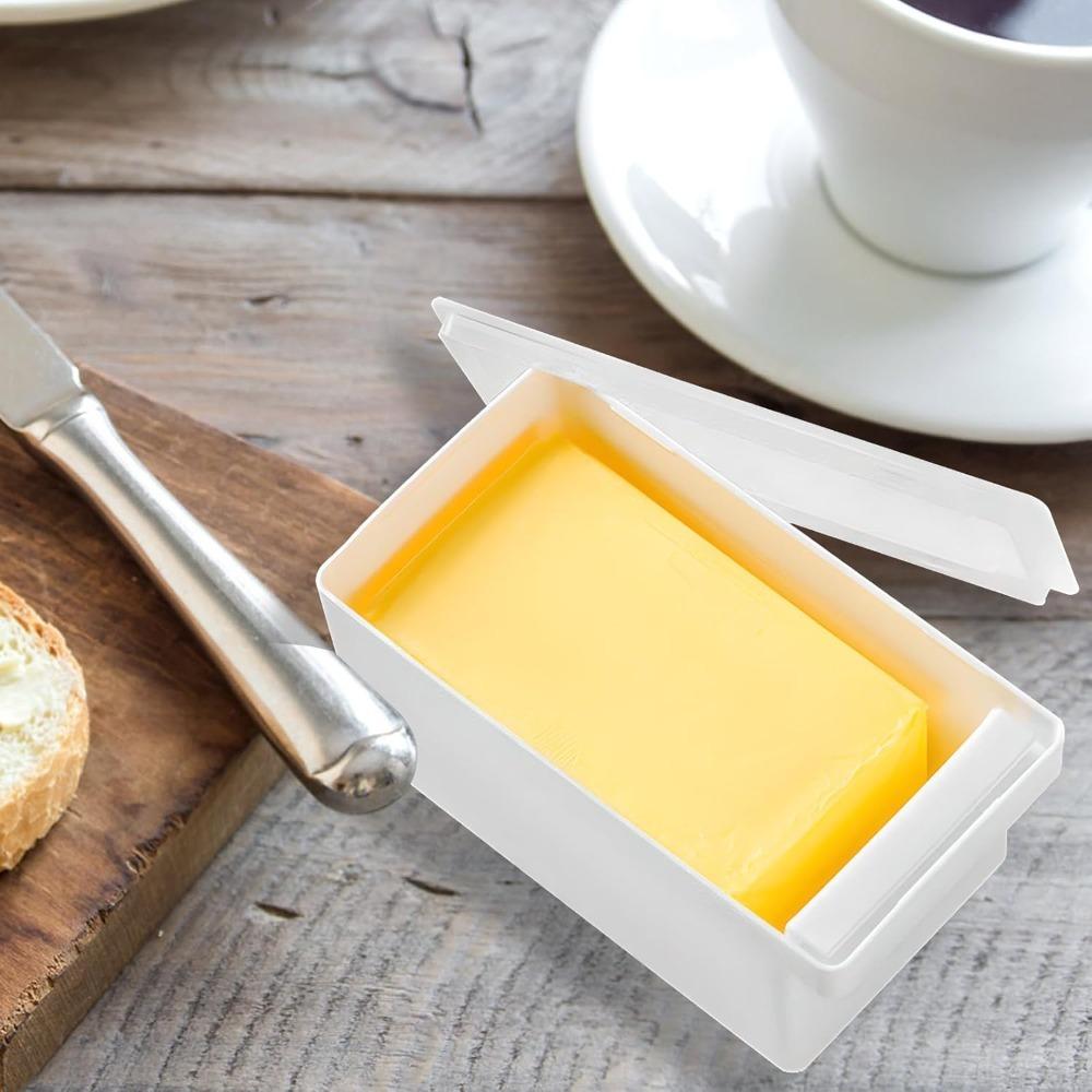 Butter Dish with Cover and Cutter Fresh Keeping Box for Refrigerator Storage Home Butter Storage Container Cheese Storage Box