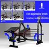 Multifunctional Folding Bench Press Rack & Barbell Set for Home Fitness