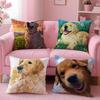 NICE CUTE Pembroke Welsh Corgi Dog Cushion Cover Pillow Case Soft Friendly Fabric  Concealed Zipper