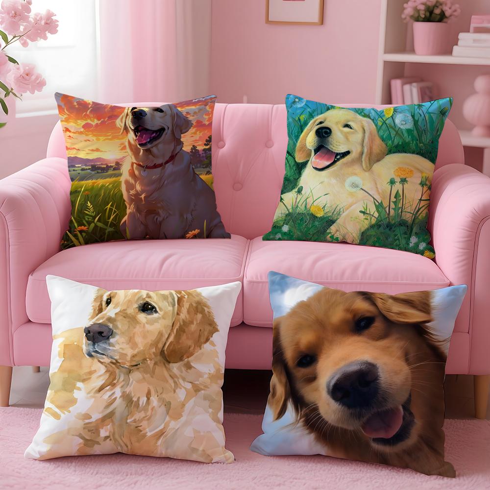 NICE CUTE Pembroke Welsh Corgi Dog Cushion Cover Pillow Case Soft Friendly Fabric  Concealed Zipper