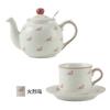 London Pottery 600ML flamigo Animal ceramic teapot with infuser porcelain tea pot with strainer 220ml cup and saucers