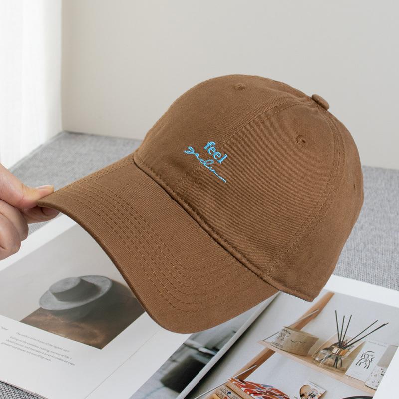Summer Small Letter Feel Embroidered Baseball Cap Children Casual Face Small Versatile Cap adjustable