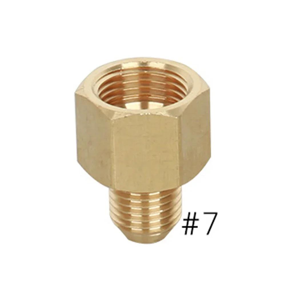 Brass 3/8" 1/4" M14 M18 M22 Thread Connector Male Female Adapter for High Pressure Washer Torch Transitional Joints Pipe Fitting