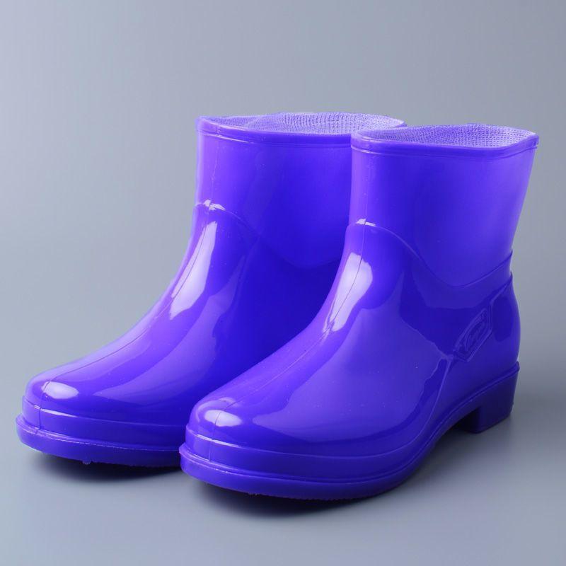 

Labor protection beef tendon sole wear-resistant water shoes warm women s medium and high tube fashion rain shoes women s waterproof and non-slip work 36