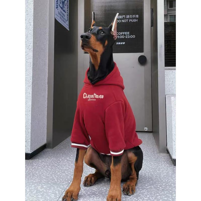 

Одежда для собак Рождество осень и зима большая собака теплая одежда Золотистый ретривер новая домашняя животное красная одежда для добермана 6XL chest 80 back 56 about 43-27.5 kg