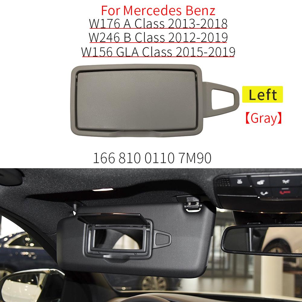 For Benz W246 W176 W156 W117 Car Interior Front Sun Shade Visor Makeup Cosmetic Mirror Cover For Mercedes A B CLA GLA Class
