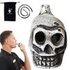 Authentic Aztec Death Whistle, Skull Human Scream Loud High Decibels for Rituals, Spooky Sounding Halloween Prop