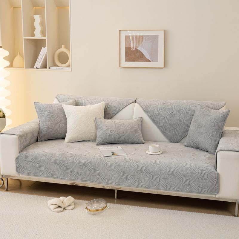 Quilted Flower Sofa Cushion Four Seasons Universal Thickened Non-Slip Cushion Plush Seat Cushions Sofa Cover