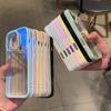 Luxury Clear Candy Color Phone Case For iPhone 17 16 15 14 13 12 11 Pro Max Plus 16E Shockproof Bumper Protective Cases Cover