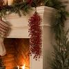 Artificial Red Berry Sprays Swag Branch, Christmas Rustic Style Wall Indoor Outdoor Festive Ornament Hangings, Seasonal Waterfall Pendant for