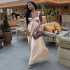 European and American Women Clothes 2025 Spring New Fashion Sexy Bustier Backless Long Dress Dress