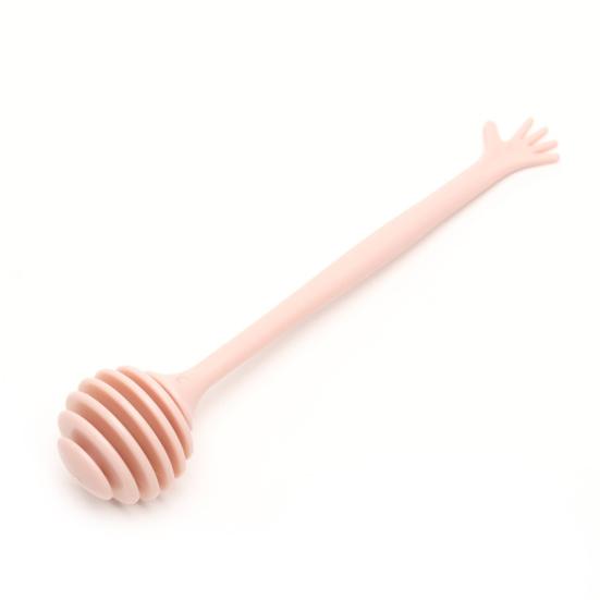 

Палочка-ложка для меда без заусенцев, многофункциональный аксессуар, для дозирования и полива медом, палочка-ложка для меда для дома розовый