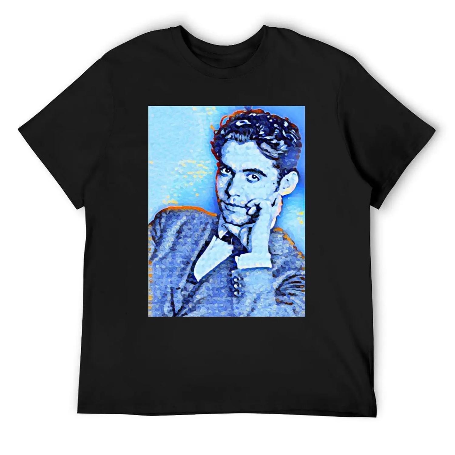 Federico García Lorca Artwork Federico García Lorca Portrait Federico García Lorca Wall Art T-Shirt anime shirts men XXXXXL чёрный