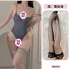 Sexy Underwear Dead Reservoir Suspender Onesie Open Crotch Underwear High Fork Restrain Yin Tights Women's Super Tight Transparent Swimsuit