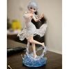 YAORUI Re:Zero Rem Aqua Dress 1/7 Scale Figure with Interchangeable Faces Pre-painted ABS PVC Decoration Birthday Gift Desktop Ornament