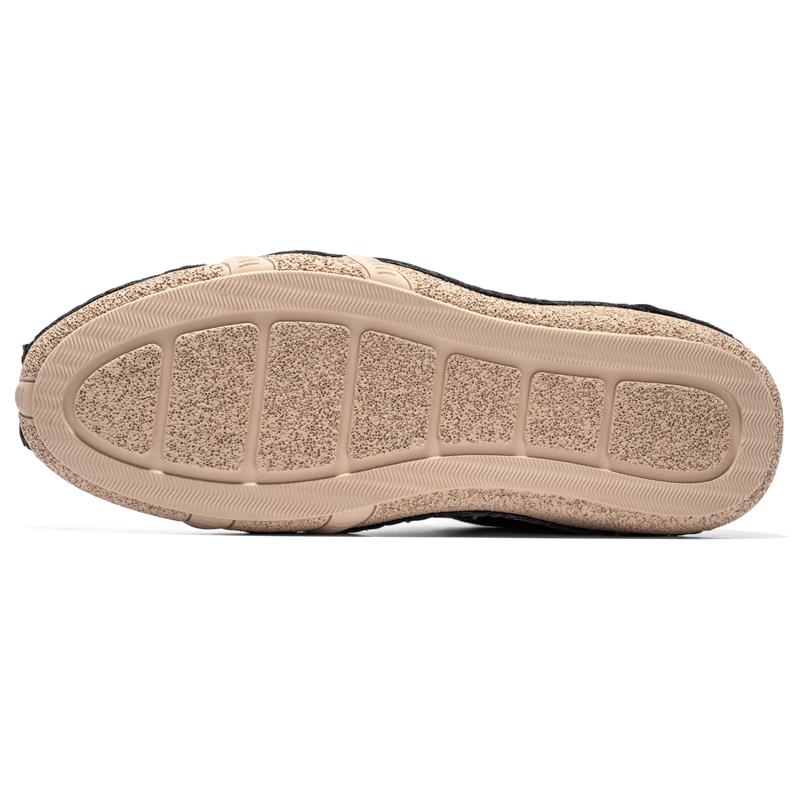 Pánské boty Ruční šití Dělená kožená obuv Pánské kotníkové boty mokasíny Pánské boty pro volný čas