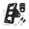 Motorcycle License Plate Bracket Taillight Fixed Number Plate Frame Holder Light Mount with LED Light