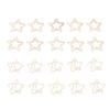 100 Pcs Paper Clips Portable Small Anti Slip Cute Star Moon Shape Electroplating Gold Metal Office F