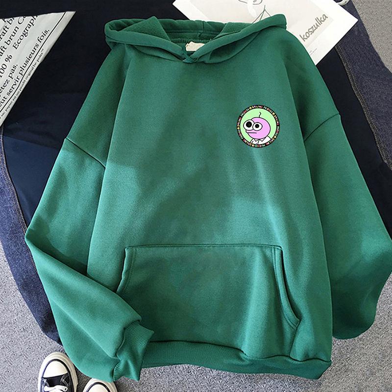 

Smiling Friends Hoodie Vintage Female Sweatshirts Winter Long Sleeve Clothing Fleece O-neck Pullover Vintage Tops S