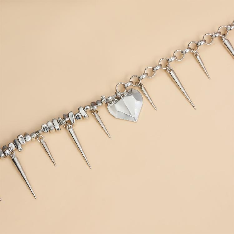 Elegant Irregular Heart Pendant Necklace Designs for Trendy Women Seek Individuality and Romance Daily Casual Use