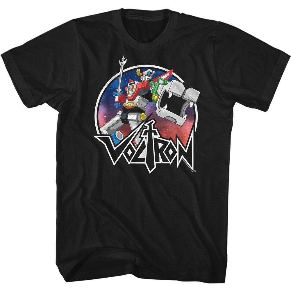 Voltron Circle Robot Sketch Black Adult T-Shirt Mens Womens Tees Top XL