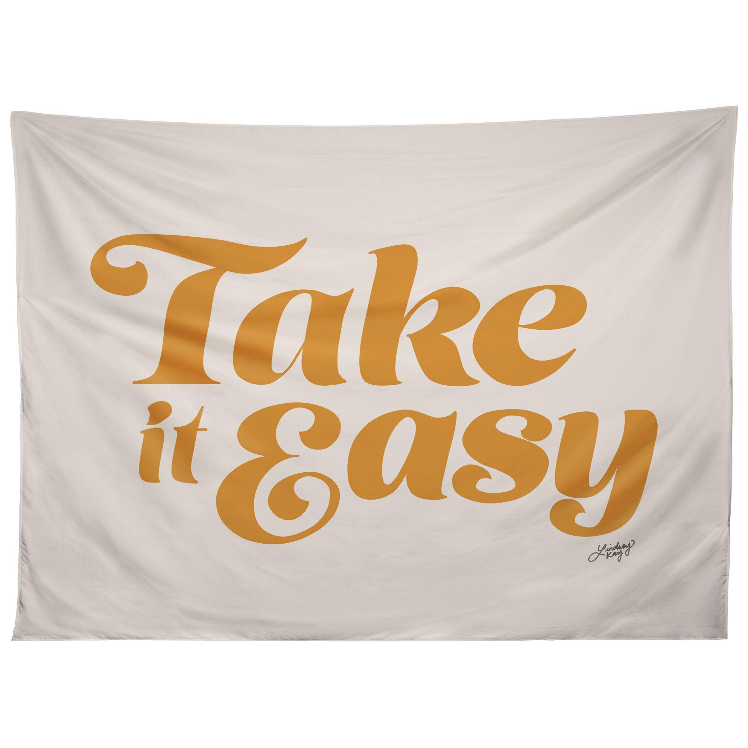 TAKE IT EASY YELLOW PALETTE tapestry 75x100