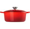 Чугунная жаровня Le Creuset Signature круглая 24 см вишнево-красная 4,2 л (21177240602430)