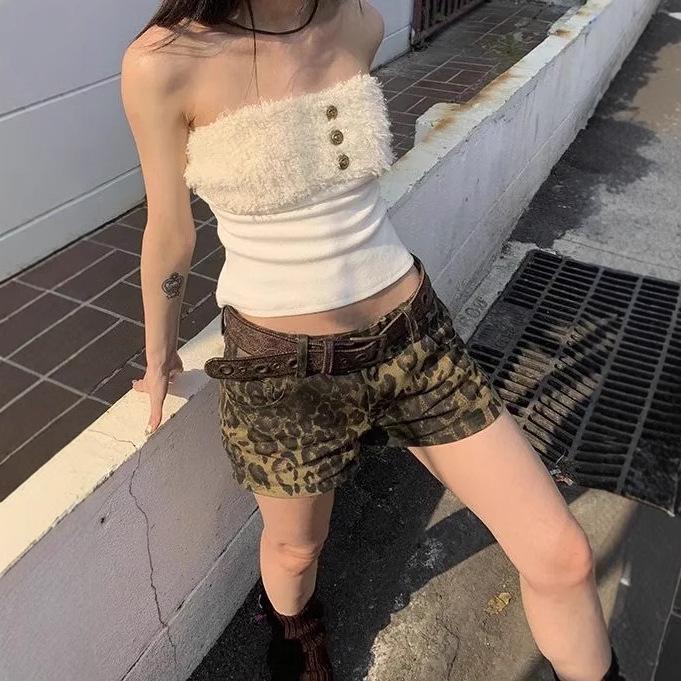 Women's Spicy Girl Retro Leopard Print High Street Slimming Hot Pants