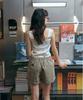 GREENBUTTER Roll-Up Banding Shorts (Beige)