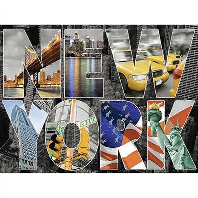 Peinture diamant thème New York, broderie complète 5D, Kits complets de points de croix, dessin animé, décoration d'intérieur, cadeau fait à la main, à faire soi-même