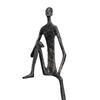Abstract Human Figurine Metal Statue Sculpture for Table Bookshelf Christmas Home Decor Collectible Table Sculpture Decoration