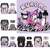 Kuromi Student Backpack Set With Pen Case And Shoulder Bag