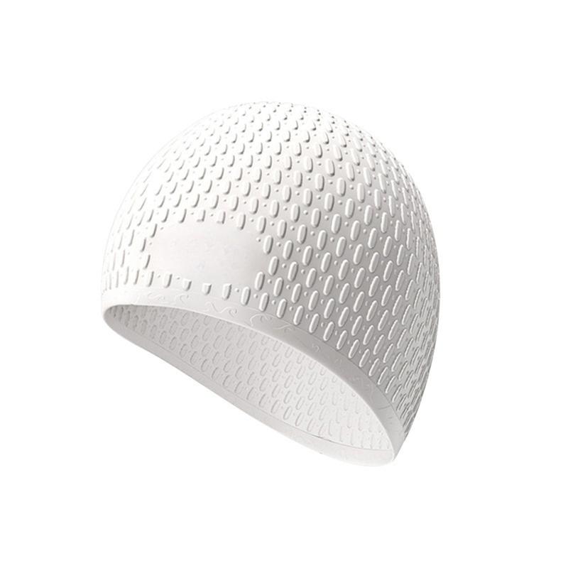 Professional Durable Silicone Swimming Cap With Ear Pockets For Adults And Teens Protects Long Hair And Provides High Elasticity