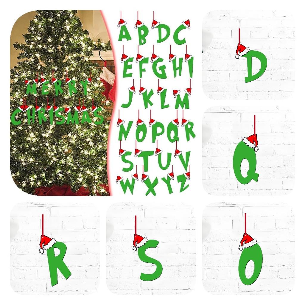 Ideas 26 Christmas Letter Ornament Pendant Christmas Tree Home Gifts Partys