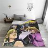Anime JOJO HD ART Blankets Soft Warm Flannel Throw Blanket Cover for Bed Living room Picnic Travel Home Sofa