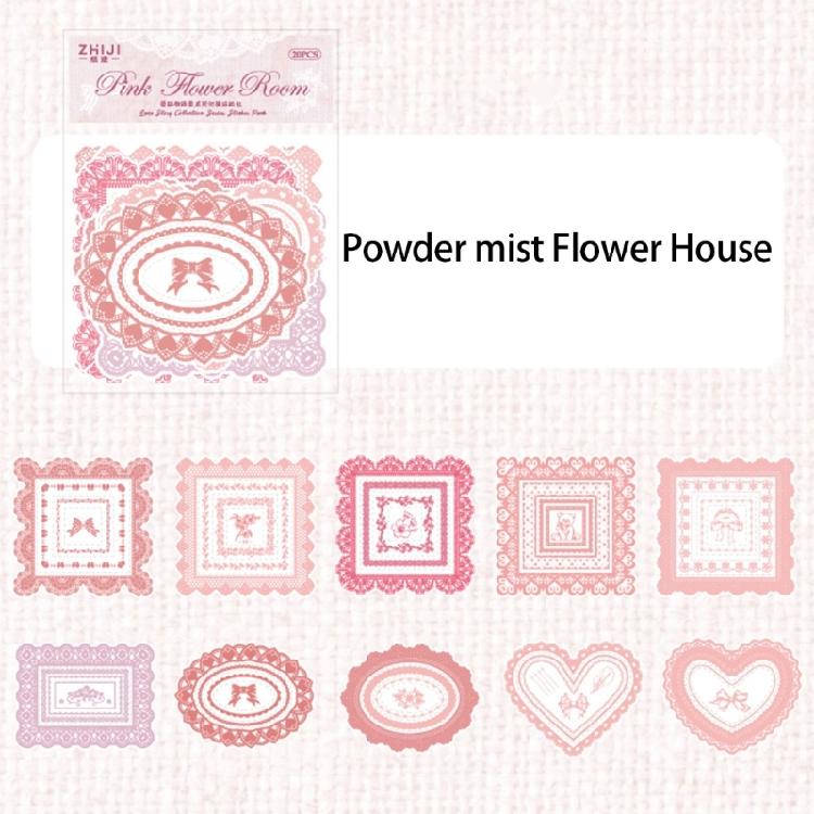 20 Sheets Landscape Sticker Stationery Sticker Scrapbook Sticker Decorative Sticker for Photocards Journal Decoration