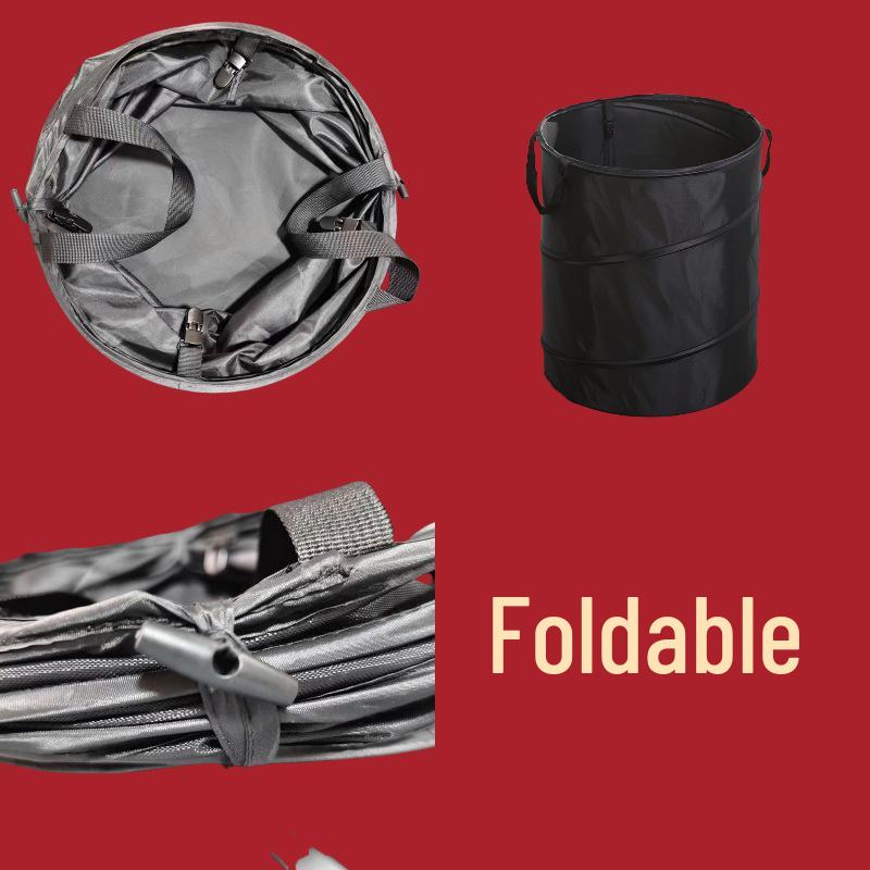 Faltbarer Outdoor-Mülleimer für Camping und Picknick - Großes Fassungsvermögen, Tragbar, Autoverstauung