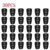 10-50PCS Replacement 3 Button Remote Key Fob Case Rubber Pad For Hyundai I10 I20 I30 IX35 for Kia K2 K5 Rio Sportage Flip Key