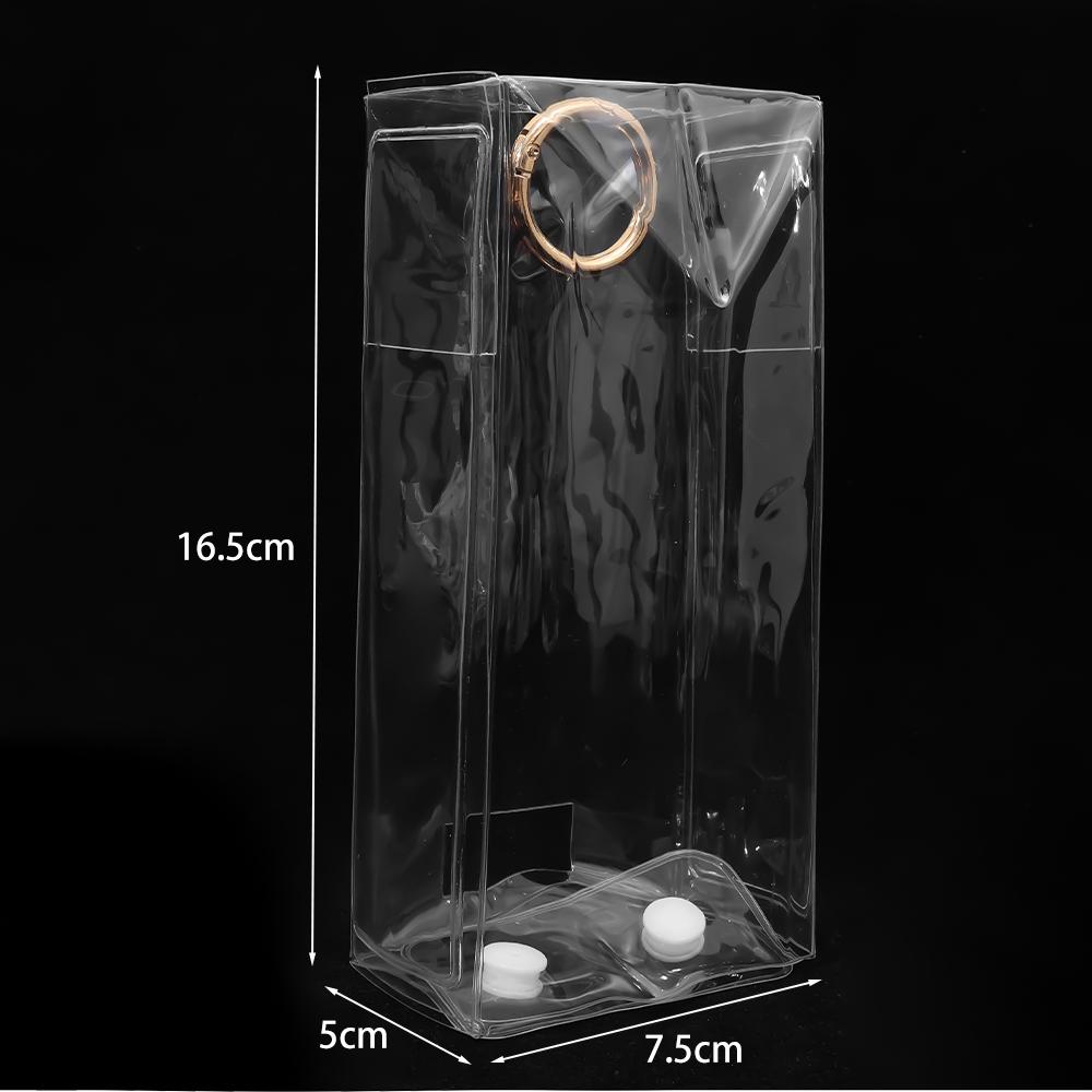 Labubu Vinyl Transparent Protective Sleeve Hand Doll Dust Bag Doll Pendant Display Box Backpack Keychain Pendant