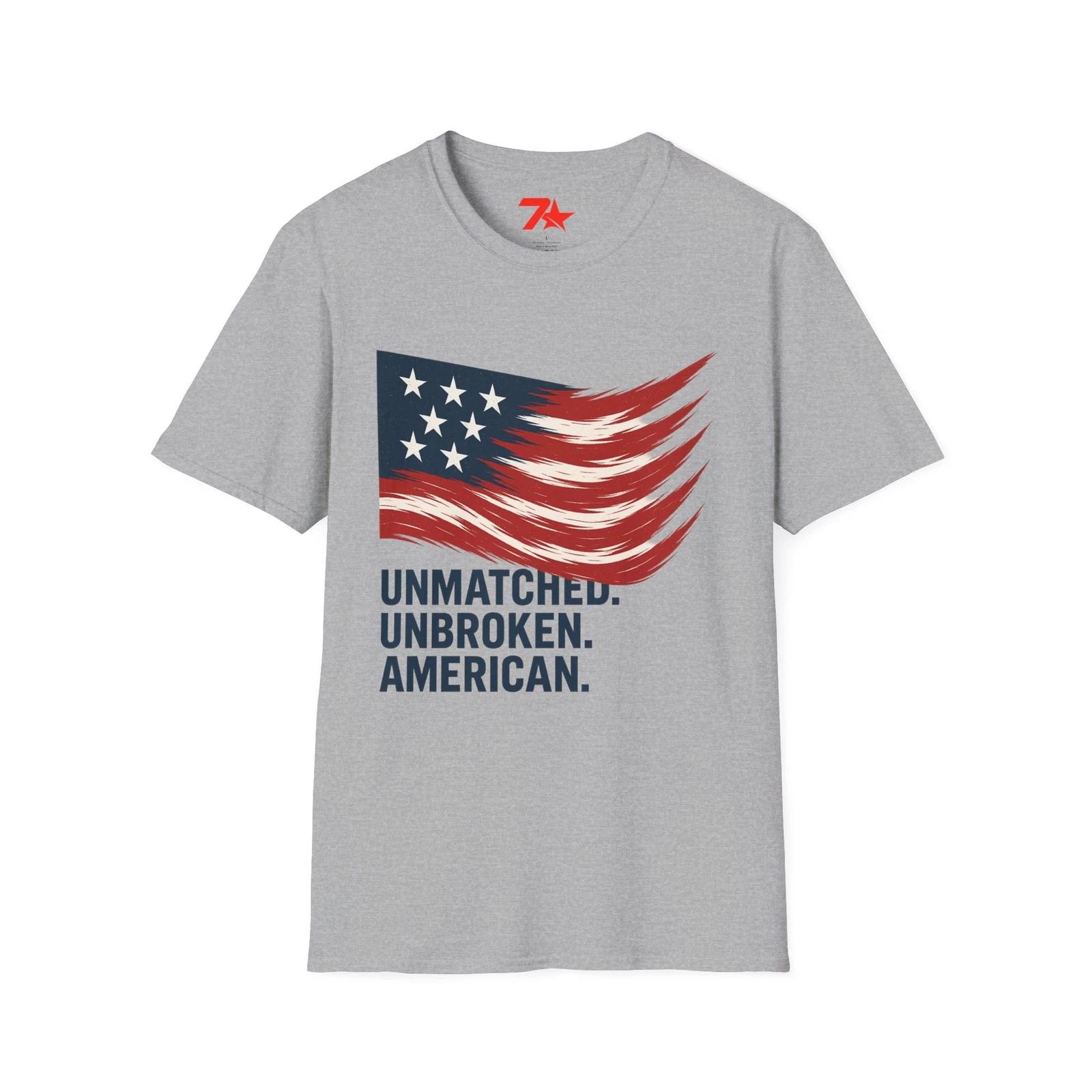 American Flag Unisex Tee, Patriotic Shirt, USA Flag T shirt, Spirit Tee, 2XL