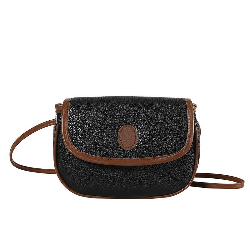 Trendy Colorblock Litchi Texture Casual Shoulder Bag For Women In Spring 2024