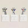 Blue Light Night Light Creative Sunglasses Giraffe Switch Sticker Personalized Switch Socket Decorative Sticker