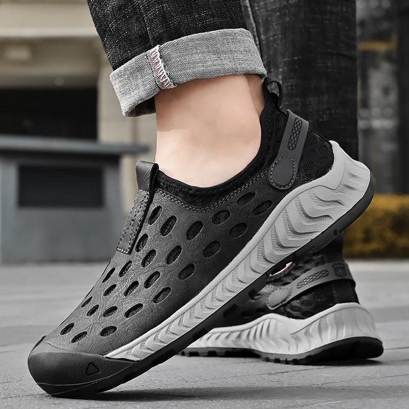 Deodorant Hole Shoes Summer New Breathable Non-slip Outdoor Hiking Shoes Beach Shoes Travel Outer Mesh Hiking Shoes