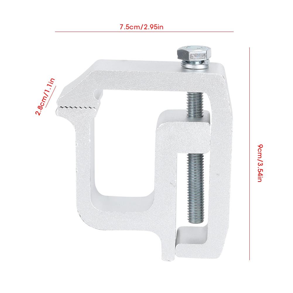 4pcs Set Truck Retaining Clamps Alloy Steel Truck Cap Topper Campers Mounting Clips 2in Throat Depth Accessory