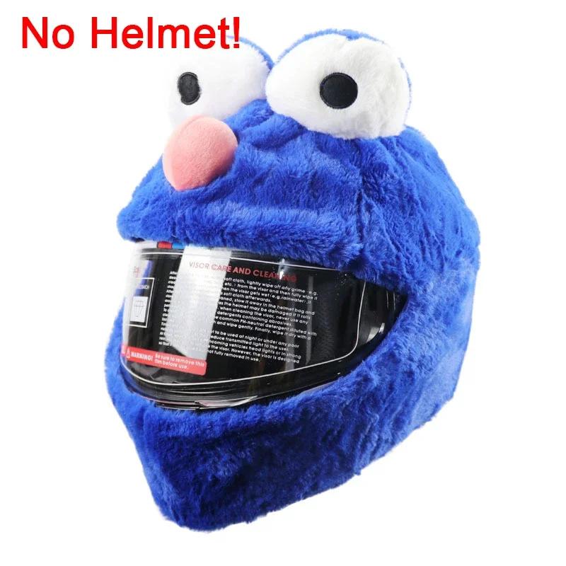 Motorcycle Helmet Cartoons Plush Helmet Protective Cover Helmet Full Face Covers for Outdoor Fun Christmas Personalized Helmets